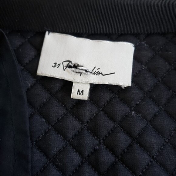 3.1 Phillip Lim Biker Mini Skirt Embroidered Silk Quilted Front Zip - Picture 8 of 12